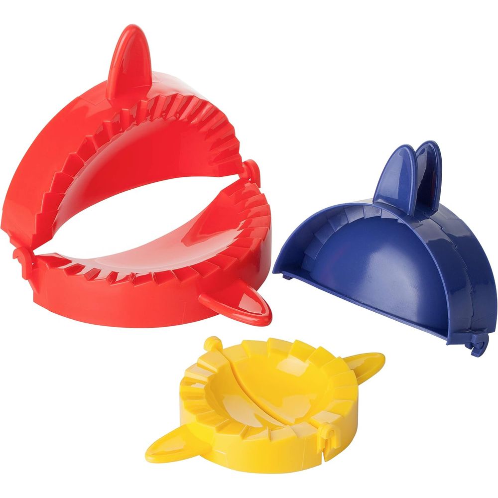 Dumpling Press Set - 3-Piece Dough Press Set: Dumpling, Empanada,