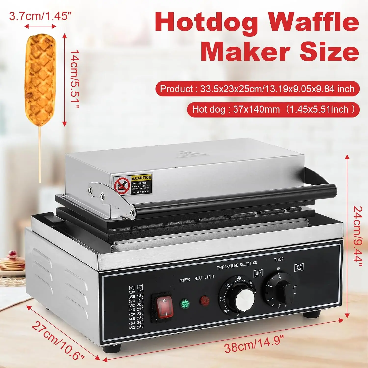 6Pcs Corn Dog Maker, 1550W Com - đánh giá và giá Corn Dog Stick