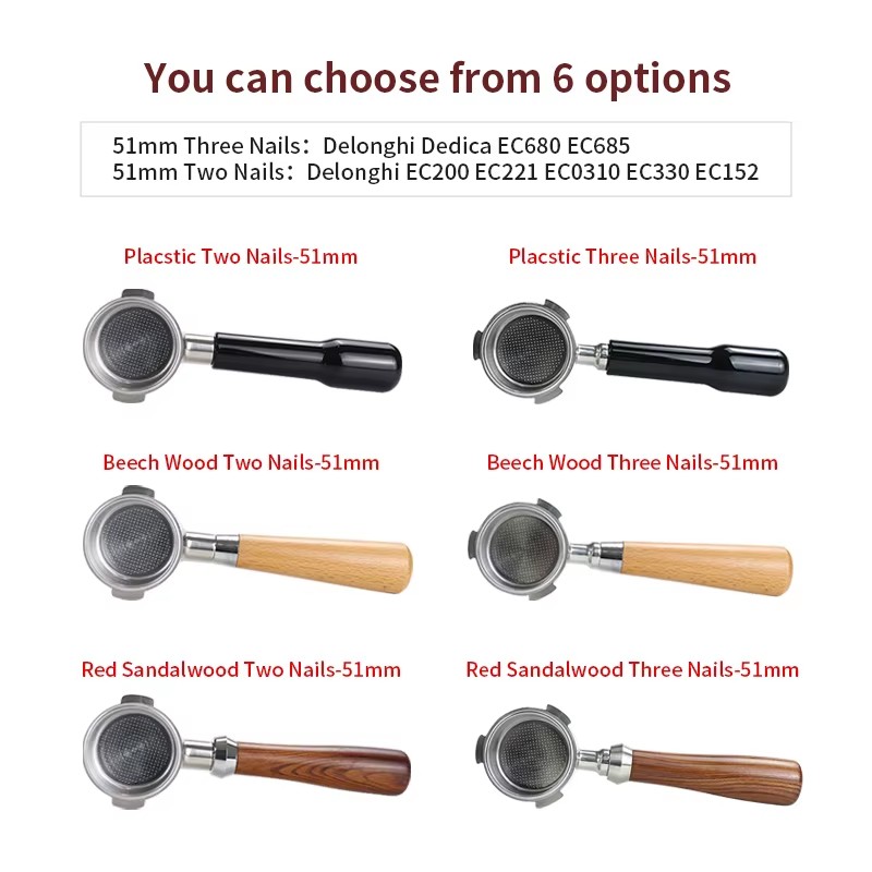 51mm Coffee Bottomless Portafi - đánh giá và giá Delonghi Espresso Dedica 685
