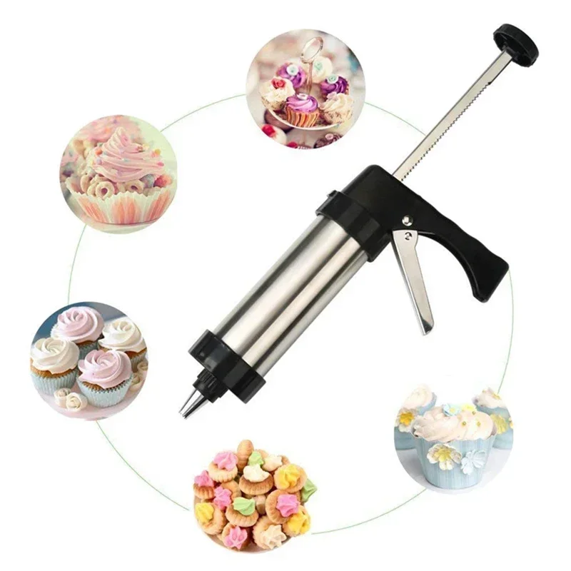 Cookie Press Gun Kit Stainless - đánh giá và giá Churros Maker Gun