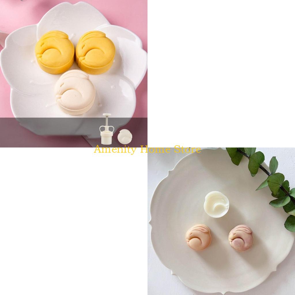 F26C Khuôn Làm Bánh Trung Thu  - đánh giá và giá Bunny Cake Mold