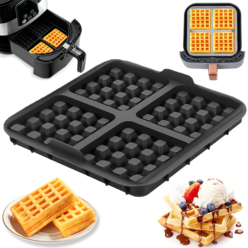 Square Waffle Mold, Non-Stick  - đánh giá và giá Egg Waffle Pan