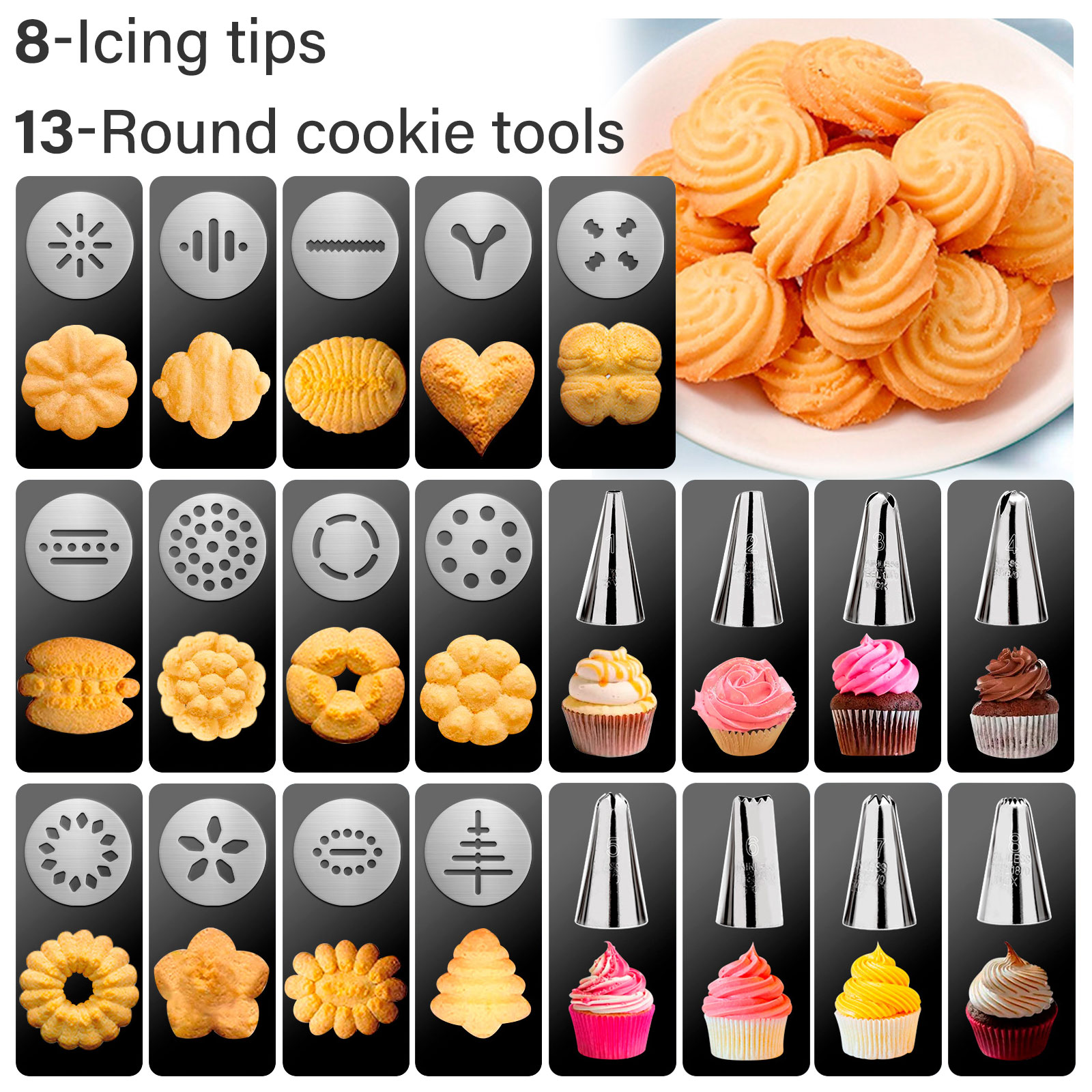GMOX Cookie Press Gun and Tips - đánh giá và giá Churros Maker Gun