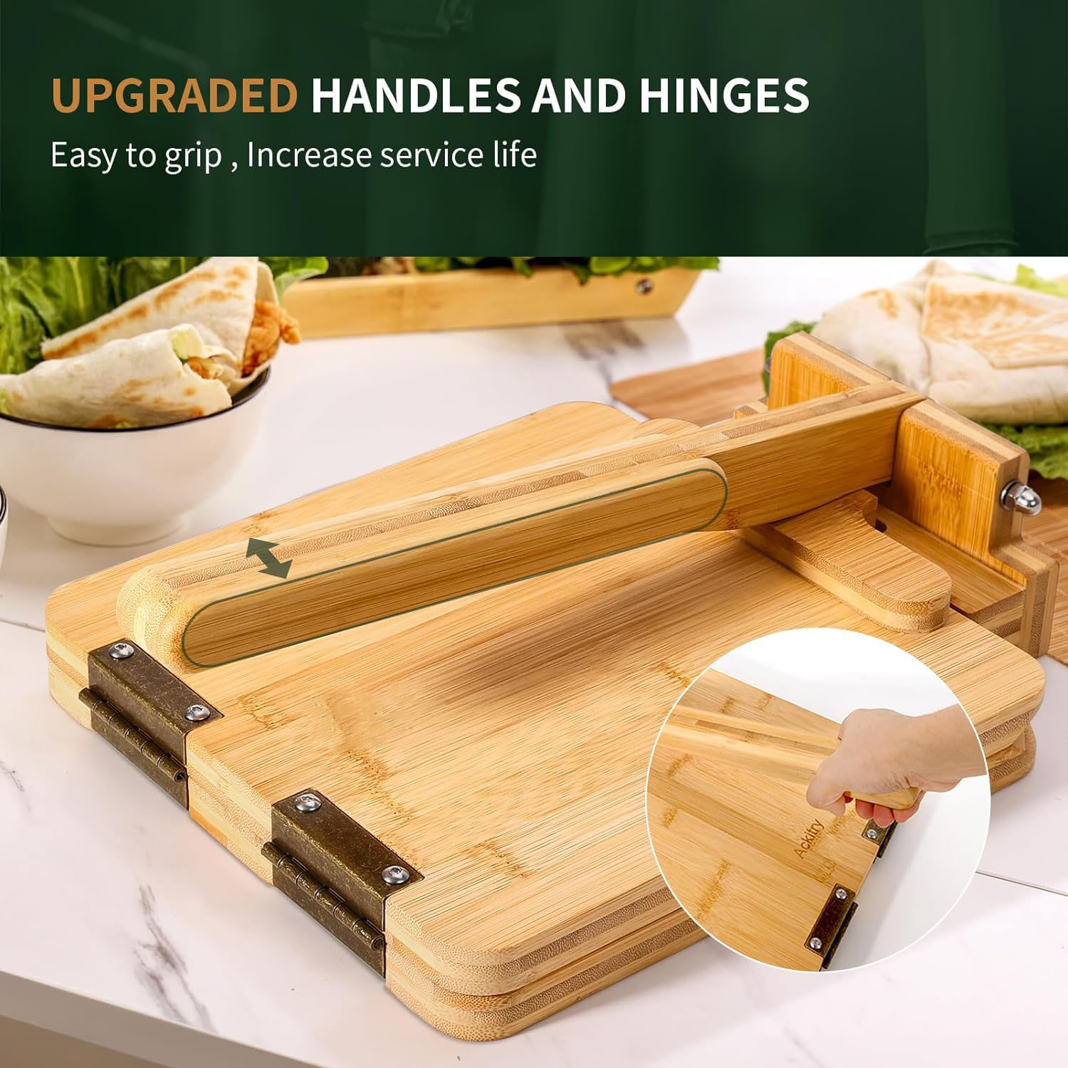Hot-selling bamboo and wood to - đánh giá và giá Dumpling Press Set
