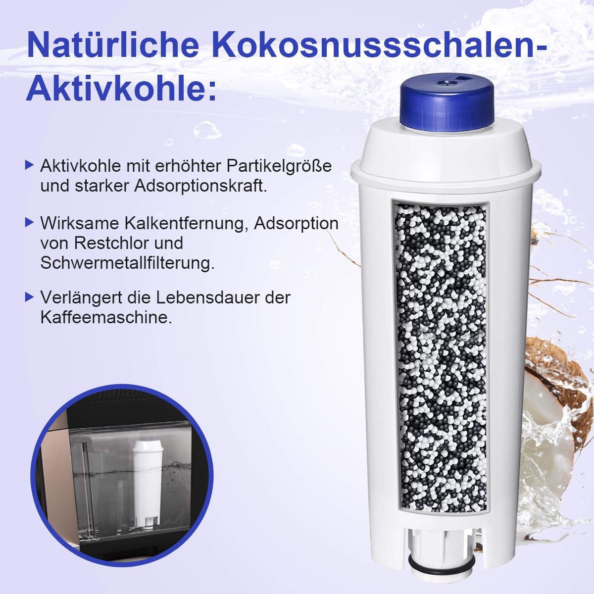 DLSC002 Water Filter Replaceme - đánh giá và giá Delonghi Espresso Magnifica
