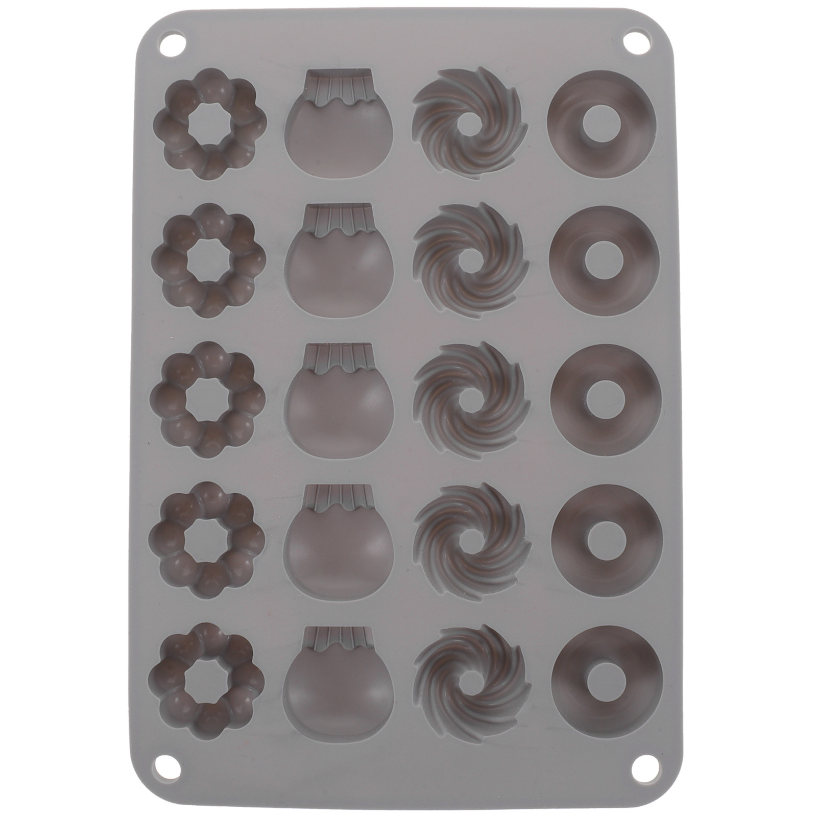Mini Chocolate Donut Silicone  - đánh giá và giá Donut Mold Silicone